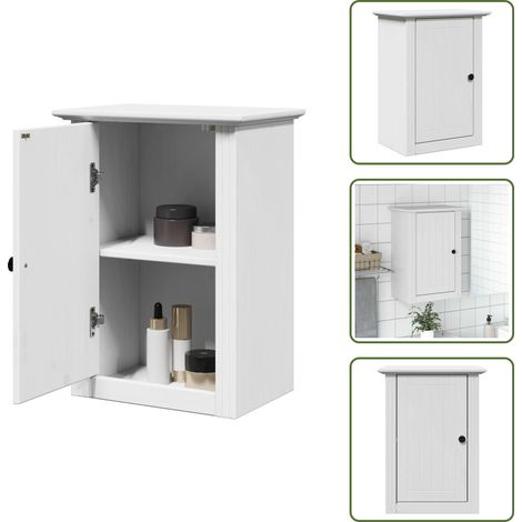 Spazio a parete - vidaXL Pensile da Bagno BODO Bianco 44x30x60 cm - Mobile in legno
