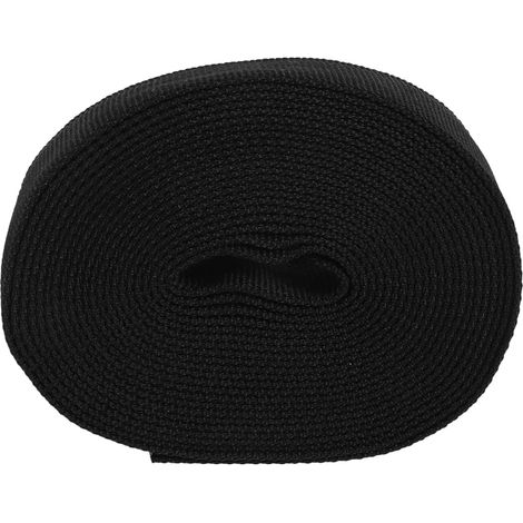 Gaine en Nylon Noir 30 MM X 5 M pour Protection de Chaînes et Câbles Extérieurs, Protège-Câble Extérieur pour Utilisation en Extérieur (1/5)