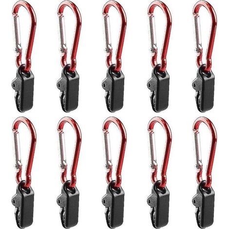 20 pinces de fixation pour bâche, auvent, tente, camping, jardinage, agriculture - 10 pièces (1/5)