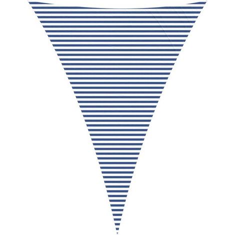 Voile d'ombrage bleue et blanche, 5 x 7 x 7 mètres, 100% polyester Oxford. (1/5)