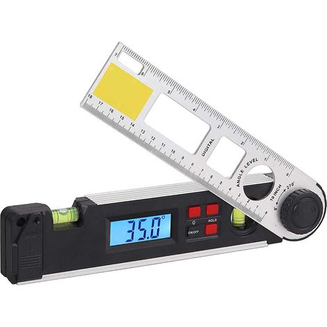 CCYKXA Digital Angle Finder 0270° Digital LCD Inclinometer Spirit Level Protractor Angle Finder Gauge Meter with Bubble Level