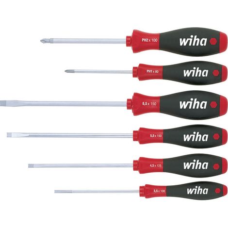 Jeu 6 Tournevis Softfinish Fente-Pozidriv Lames Rondes 07153