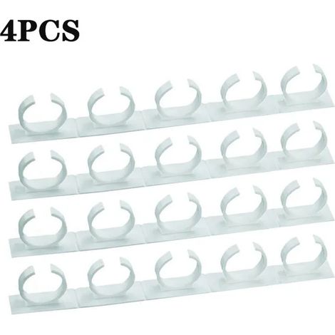 Étagère à bouteilles d'épices Étagère de rangement de cuisine Support de bocaux à fixation murale Outils Pince en plastique Étagère à bocaux Crochets de porte d'armoire Ingrédient Épice 4PCS
