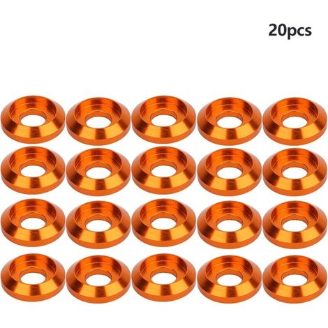 20 rondelles de protection en alliage d'aluminium 6061 pour vis à six pans creux M3 (1/5)