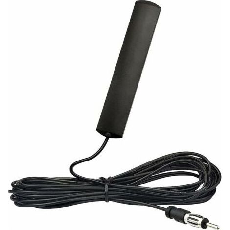 ALLIANDISUlisem Antenne Autoradio Radio FM AM Voiture Amplificateur Universel Tuner Stéréo Adaptateur DIN Adhésive Fenêtre Câble de 5m Plage de Fréquence : 85-470MHZ -Adélala (1/5)