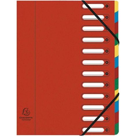 Exacompta 55125E Tab-Register Mehrfarbig, Rot (1/5)