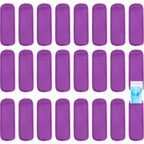 Manchon Pour Glace - 17,5 x 6,5 cm - Réutilisable - Sans BPA - Lot de 24 (1/5)
