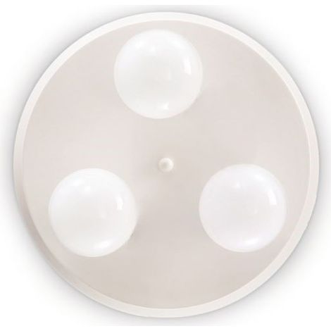 PLAFONIERA DA SOFFITTO BIANCA 3XE27 GLOBO IDEALLUX
