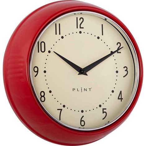 Clocks - Metal/Glass - L23 x W7 x H23 cm - Red