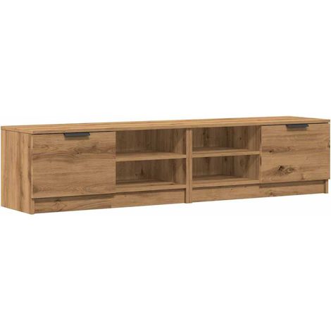 2 Piece TV Cabinet Set Artisan Oak 80x35x36,5 cm Engineered Wood vidaXL (1/5)