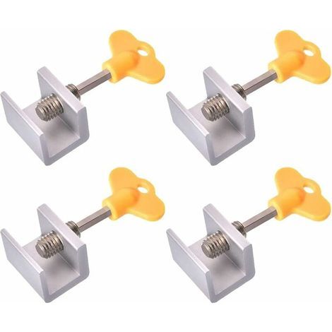 Serrure Fenetre Coulissante 4 Pièces Bloque Porte Coulissante Verrou Fenêtre Réglable Bloque-Portes Coulissantes Réglables Alliage d'Aluminium Verrou porte Coulissante Securité Fenetre (1/5)