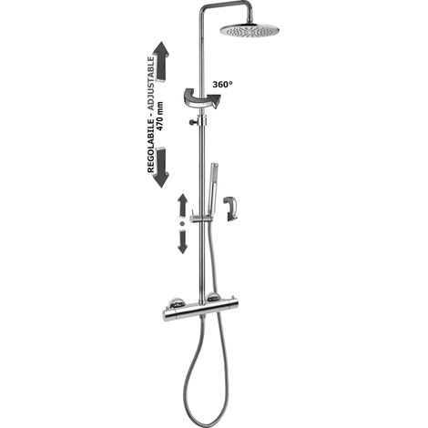 Paffoni Mini Birillo Comfort verstellbare Duschsäule ZCOL633LIQCR  Verchromt - Metall
