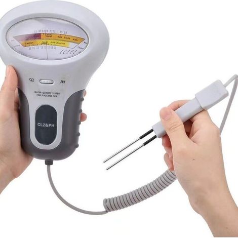 Testeur numérique de chlore et pH – Écran LCD – Mesure précise pour piscine et spa – Non compatible eau salée – Bares