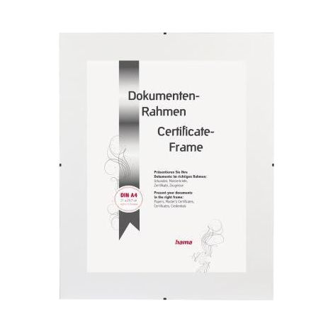 Hama Bilderrahmen Clip-Fix 00063120 21x29,7cm rahmenlos antireflex tr