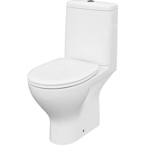 Cersanit Moduo - WC à poser avec abattant SoftClose, sortie vario, remplissage par le bas, CleanOn, blanc K116-035 (1/3)