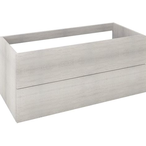 Meuble sous-vasque TREOS 110x53x50,5cm, chêne Polar (1/4)
