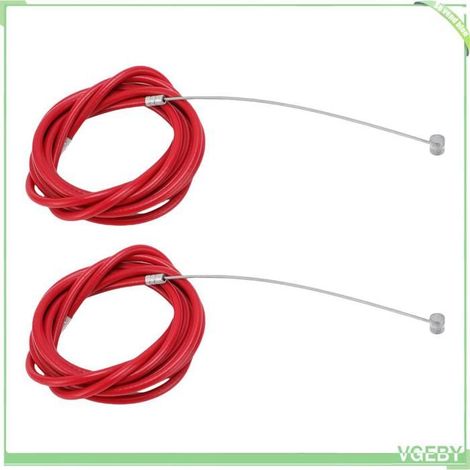 Câble de Frein pour Scooter électrique, Remplacement en Acier et Caoutchouc, Combinaison Rouge pour Cavaliers (1/4)