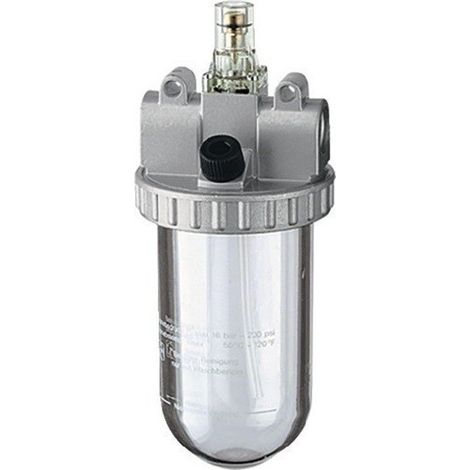 Riegler  Lubricador  de  neblina  Estándar  con  recipiente  de  policarbonato  BG  1  G  1/4  1.200  l/min  -  101014