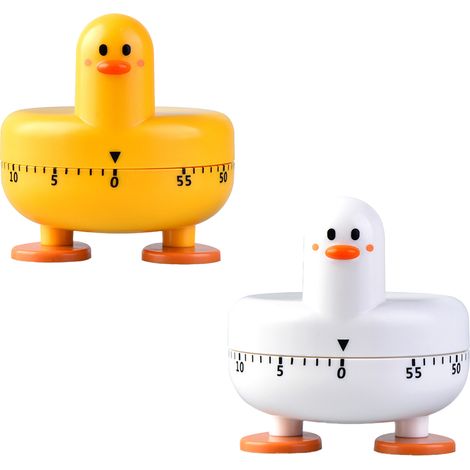 Niedlicher mechanischer Küchentimer für Kinder, 60-Minuten-Kochtimer mit Handaufzug, ideal zum Kochen, Lesen, Sport treiben, Lernen, Zeitmanagement und als Dekoration für den Schreibtisch.
