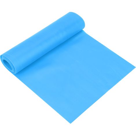 Sangle d'étirement élastique 2m, bande de résistance fitness, ceinture d'exercice yoga, accessoire sport bleu clair (1/5)