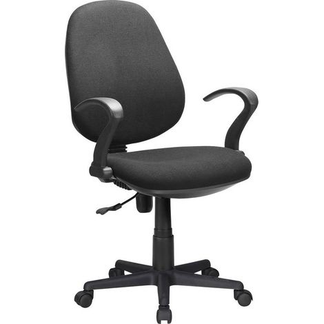 SEDIA DA UFFICIO nero - cm 60 x 58,5 x h. 90,5 / 102