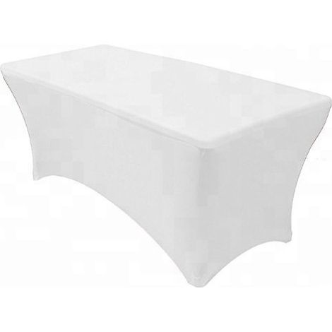 Housse pour table rectangulaire 180x70 cm coloris blanc