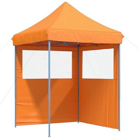 Tente de réception orange, 200 x 200 x 306 cm, toile Oxford. (1/2)
