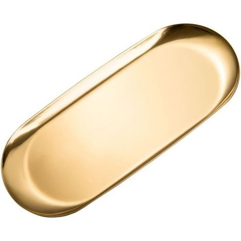 Schmucktablett – Edelstahl – 18 cm x 8,2 cm – Für Schminktisch, Badezimmer, Büro – 1 Stück (1/5)