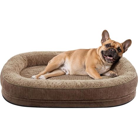 Panier Chien Moyen Taille, Coussin Chien Orthopedique et Dehoussable (1/5)