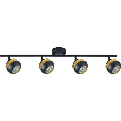 FAB 142094009 Beethoven Strip 4xgu10 Schwarz / Gold 14x69.5x8.5 Cm