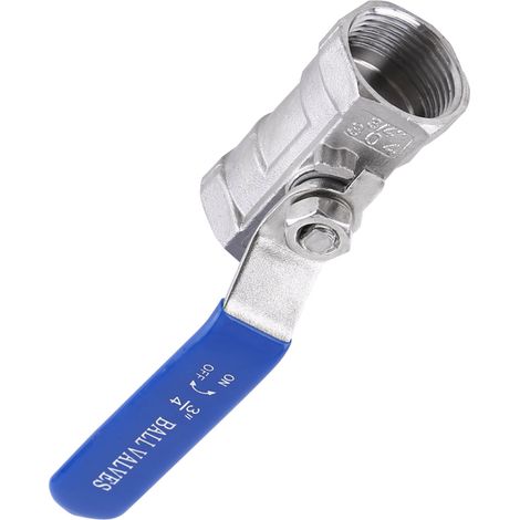 Vanne à bille pour tuyau de réservoir, filetage femelle sanitaire en acier inoxydable 304 (3/4" BSP) (1/5)
