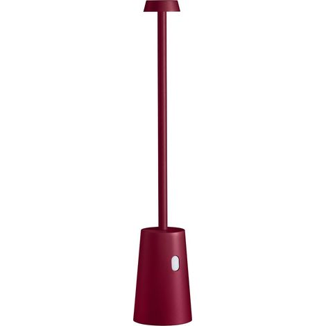 Lampada da tavolo led ricaricabile IP54 mod. Tag colore rosso lampone (1/2)