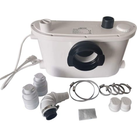 Bc-Elec – Pompe de relevage WC broyeur MP400I 400W – Débit 100 L/min – 4 entrées pour douche, évier, machine à laver – Hauteur max 6m (1/5)