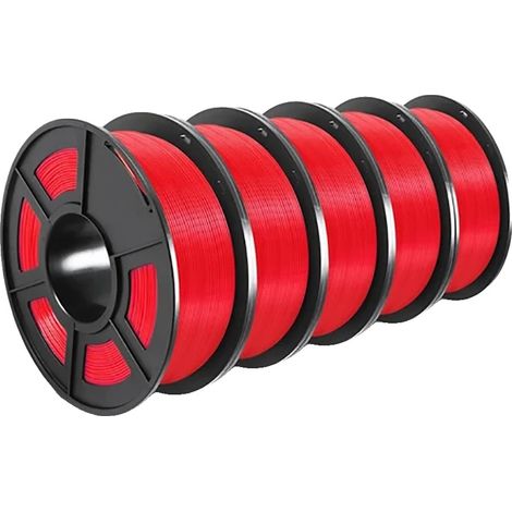 3D-Filament, hochfest, blasenfrei, rotes PETG 5 (1/2)