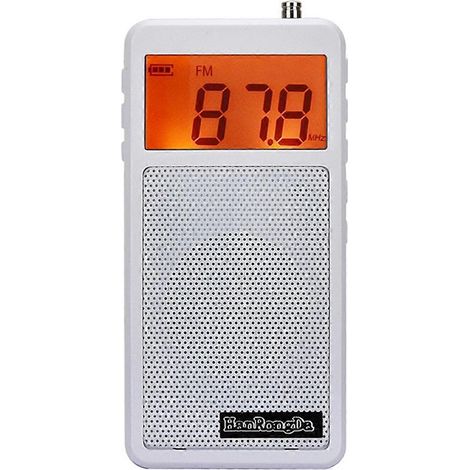 Mini radios de poche FM/AM avec écran LCD rétroéclairé orange (1/5)
