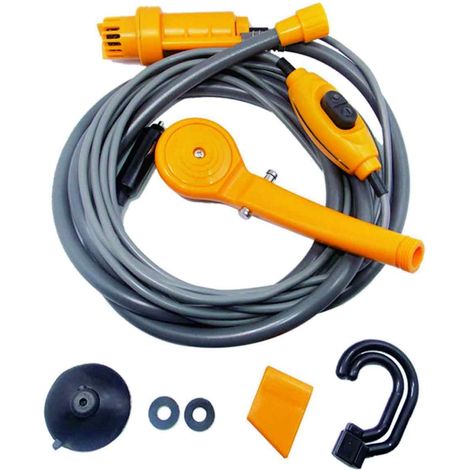 1 Douche portable, électrique rechargeable, légère et compacte, pour camping, randonnée, plage et urgence (1/5)