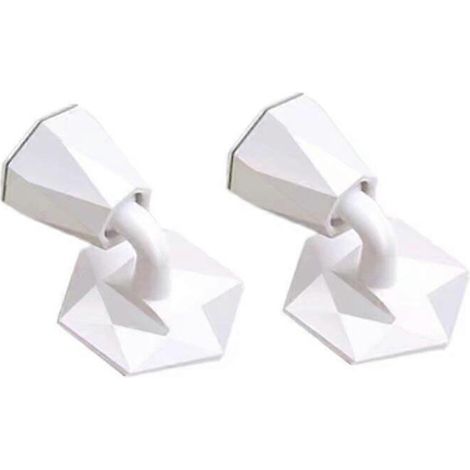 Lot de 2 ventouses de porte silencieuses, protections anti-choc, butées de porte en silicone, loquets de porte auto-adhésifs, supports de fixation murale à ventouse. (1/5)