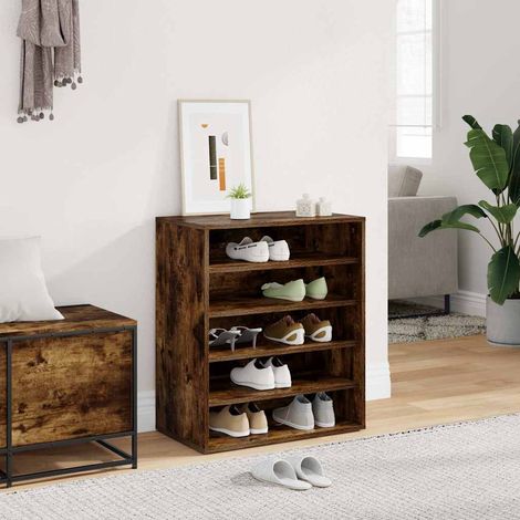 Schuhschrank Grau Sonoma 60x35x70 cm Holzwerkstoff