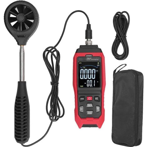 Tragbares digitales Anemometer, Handluftstrom-Geschwindigkeitsmesser, Windgeschwindigkeitsmesser