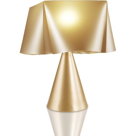 Lampada da Tavolo cono New Gold in Plastica Cm. 28 x 32h (1/2)