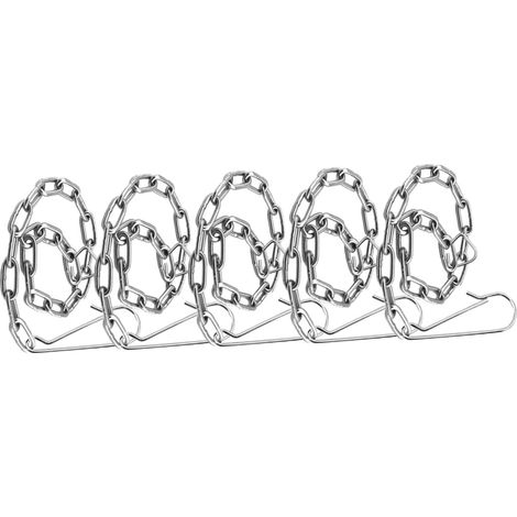 Chaîne de Clapet de Toilette Résistante, Acier Inoxydable, 5pcs (1/5)