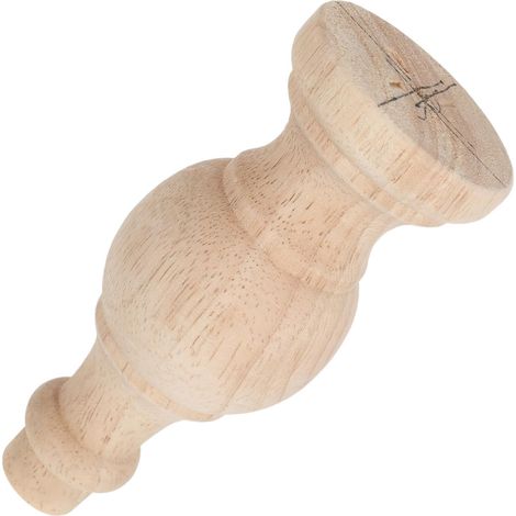 Pieds de Canapé Pieds Ronds en Bois 15 CM Rallonges de Meubles avec Patins Antidérapants pour Canapé et Table Basse Design Élégant Français (1/5)