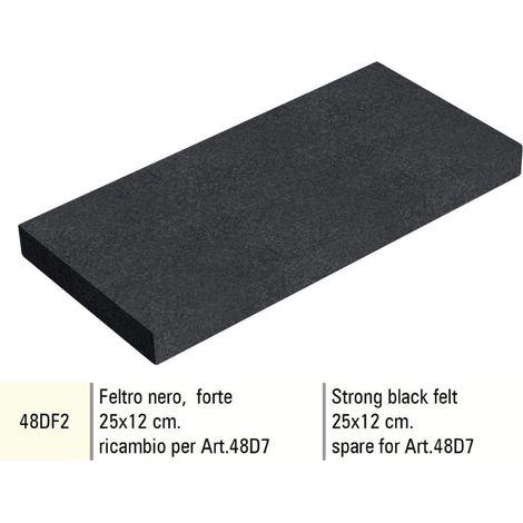 Ricambio per Frattazzo in feltro nero forte 25 x 12 cm 48DF2 SIGMA