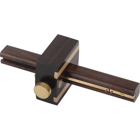 Grattoir à tracer en ébène, jauge de coupe de vis de 20 cm, outils de menuiserie de style européen (1/5)