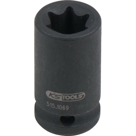 1/4" Douilles à chocs Torx E, courtes , E10 (1/2)