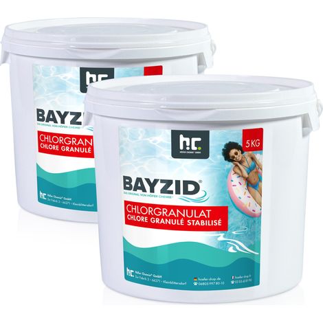 2x 5 kg BAYZID® Chlorgranulat für Pools (1/5)