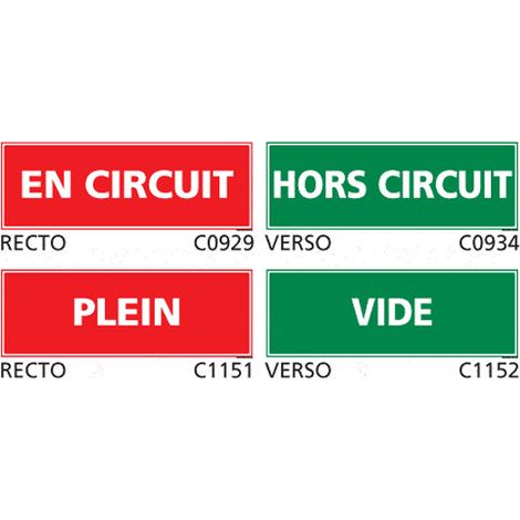 Panneau et Pictogramme de Signalisation danger électrique - Plastique PVC 1,5 mm - 210 x 75 mm