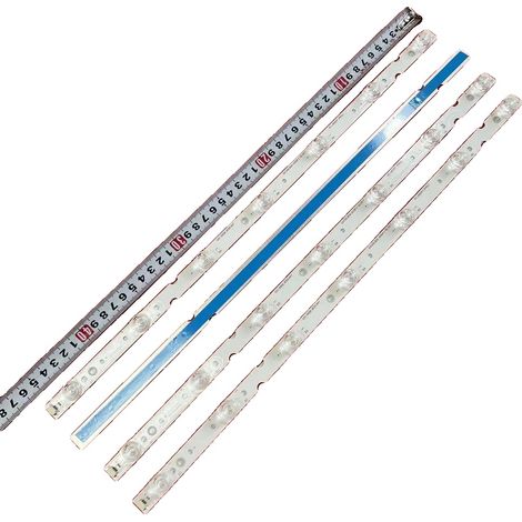 Tira de LED de 460 mm de longitud, material de aluminio, flujo luminoso 62, compatible con varios modelos de TV, tipo barra de luz. (1/5)