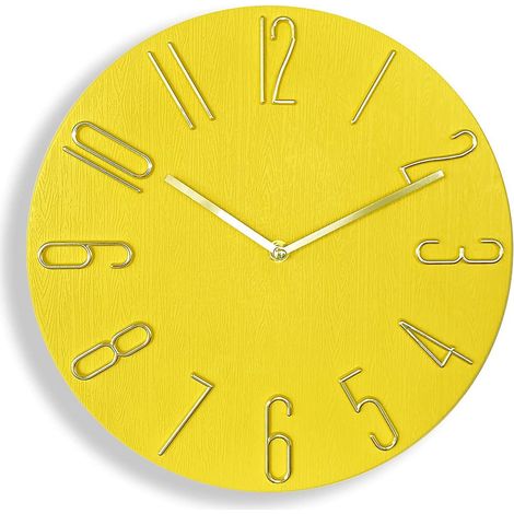 30 cm Wanduhr – Geräuschlos und ohne Ticken, gut lesbar für Zuhause, Büro, Klassenzimmer, Schule – Nordischer Minimalismus (ye