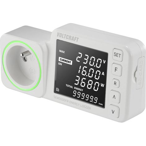 [GEBRAUCHT] B-Ware Voltcraft Energiekosten-Messgerät SEM5000 FR Kostenprognose Alarmfunktion 230V (1/2)
